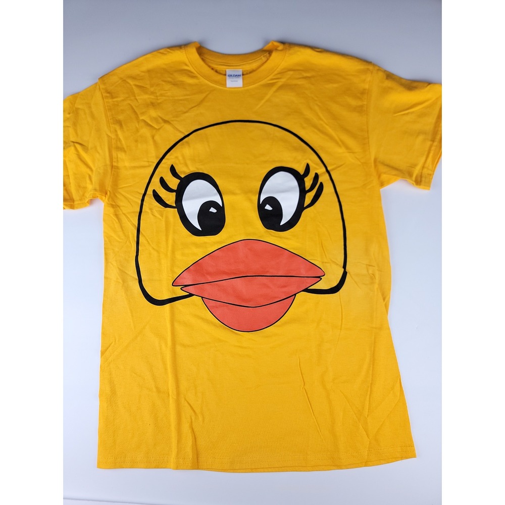 Gildan Yellow Duck Face Graphic T-Shirt Tee Heavy Cotton Adult Unisex - Picture 2 of 11